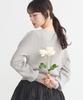 Earth Music Ecology Mini Cable Compact Cardigan for Light Gray & Women, 01000114400,