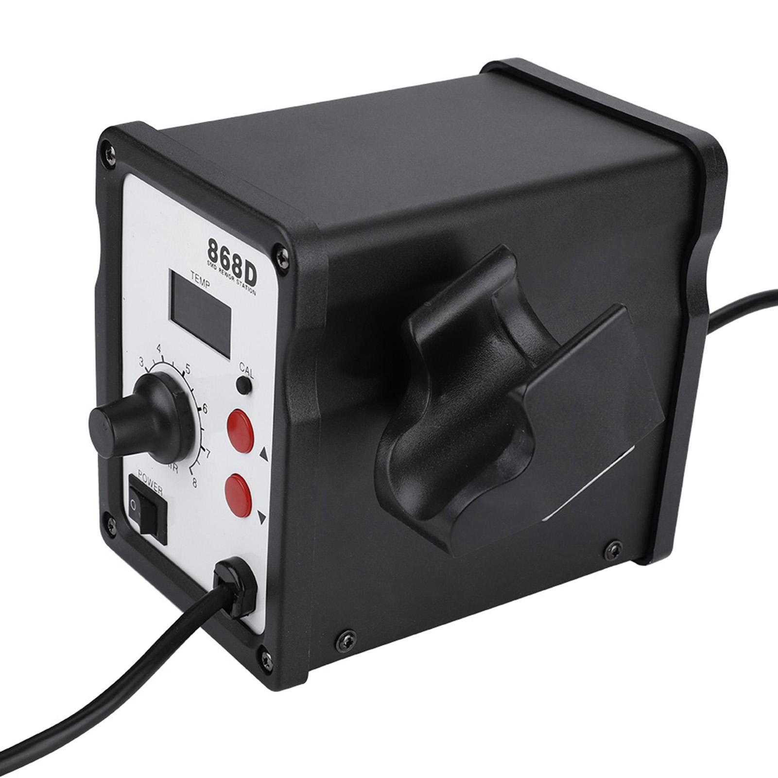 

868D 700 Вт цифровой дисплей термофен паяльная станция с 5 насадками