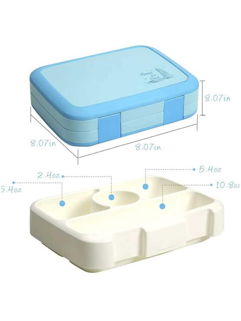 Pudełko śniadaniowe dla dorosłych i dzieci, przenośne, z przegródkami, na owoce i jedzenie, do mikrofalówki, lunch bento box z widelcem i łyżką, pudełko piknikowe, świeże