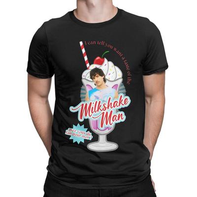 Milkshake Man Eurovision 2025 Australien Grafikdruck T-Shirts für Männer Frauen Reiner Baumwolle T-Shirt Kleidung