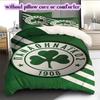SpVgg Greuther Fürth Vzorovaná Sada Povlečení Přikrývka Potah na Přikrývku Povlak na Polštář Domácí Dekorace Dárek k Narozeninám (1 * povlak na peřinu + 2 * povlak na polštář, bez jádra)