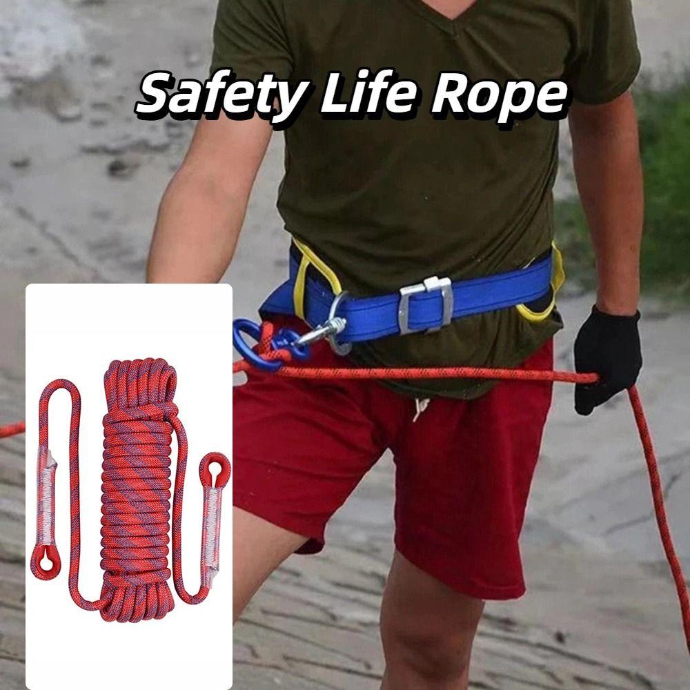 Thickened 12mm Climbing Rope High Strength Static Rock Rope Accessory Safety Life Rope Rock Sports