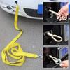 3M 3Ton Car Tow Cable Towing Pull Rope Strap with Hooks Portable Self-driving Tourism Heavy Rescue Rope Emergency Ropes