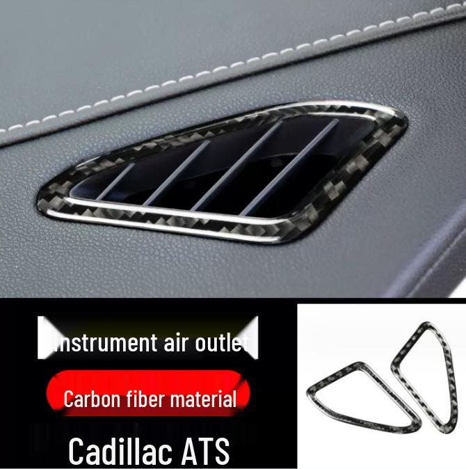 Cadillac ATSL Kohlefaser Interieurverkleidung: Konsole, Schalthebel, Luftauslass-Aufkleber