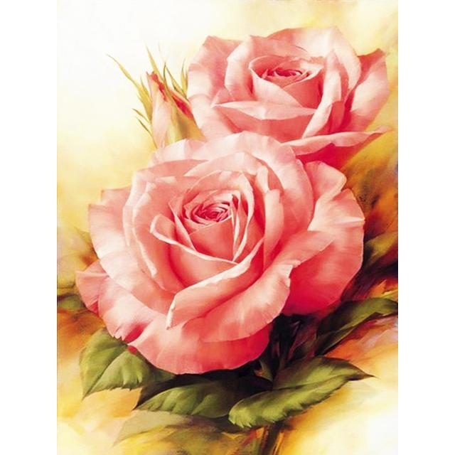 Volle 5D-Diamant-Malerei, hübsche Blumen, DIY-Diamant-Stickerei, Diamant-Mosaik, Kreuzstich-Set, Heimdekoration, Geschenk