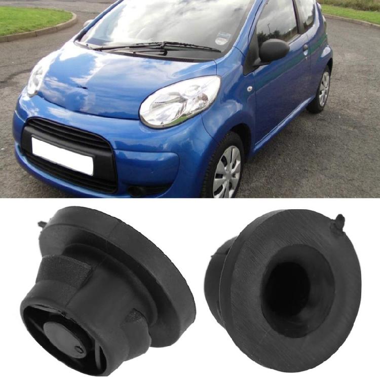 Air Filter Holder Grommets Insert Mounting For 206 207 307 308 1007 Black Rubber Improved Sealing Engine Efficiency 2pcs