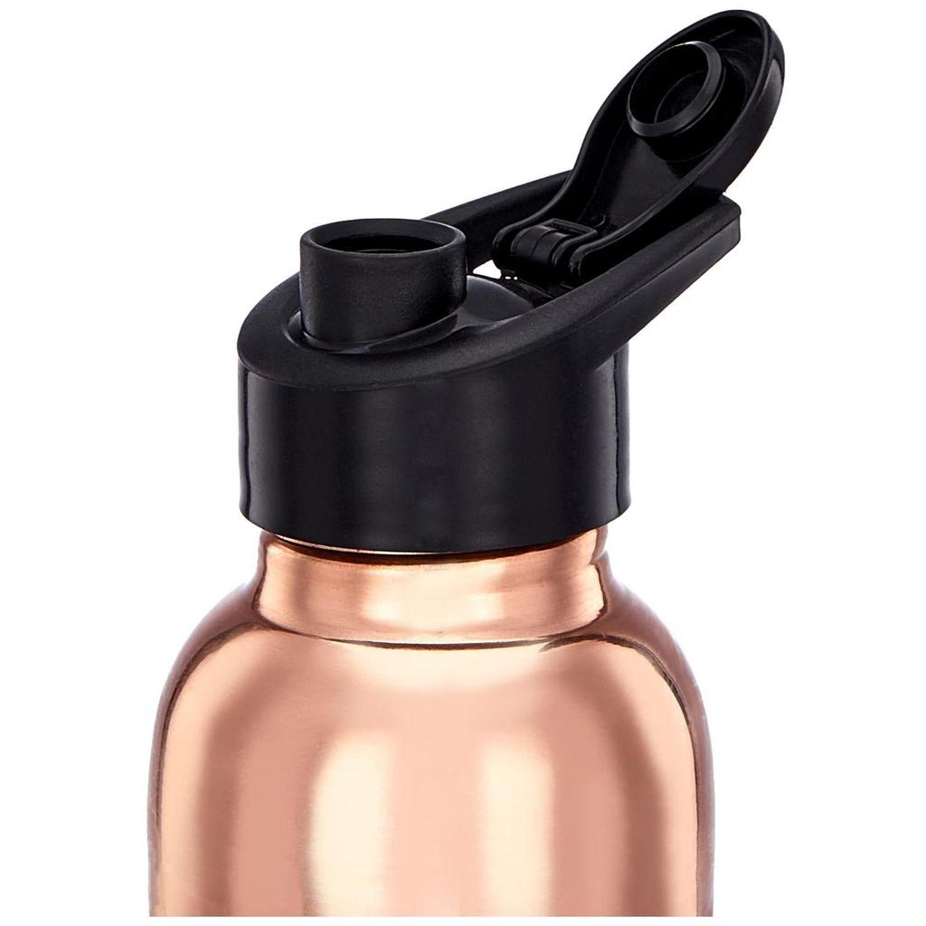 100% Pure Copper Water Bottle I Leak Proof & Rust Proof I Copper Bottle for Home, School & Office | Lining Finish | 950 ml | Set of 2