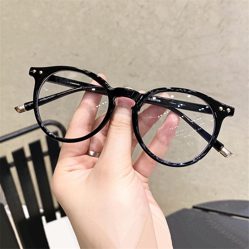 Unisex Vintage Round Optical Glasses Frames Anti Blue Light Eyewear Transparent Spectacle High Quality for Women Men