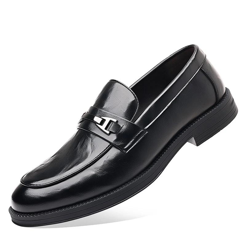 

Роскошные брендовые повседневные туфли, модные удобные туфли с металлической пряжкой, ручная работа, прогулочные деловые кожаные туфли, мокасины для вождения 44