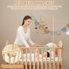 Baby Wooden Bedbell Bracket Wooden Cot Mobile Arm Unisex Crib Mobile Holder Easy Assembly Crib Mobile Arm for Cradle Stroller