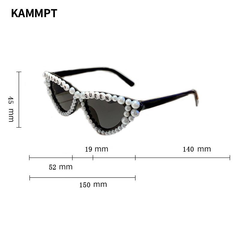 Cat Eye Design Gift Shades Shiny Pearl Decor Pink Present Glasses for Women's Birthday Party Favor Ladies Props Frame