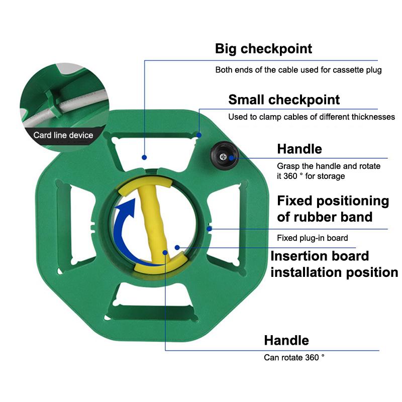 Portable Plastic Winding Reel Wire Storage Reel Closing Line Winding Disk Rolling Line Dish Cable Winding Reel Winding Winch