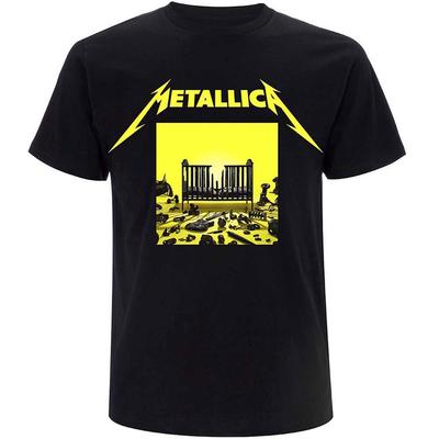 Men's Metallica 72 Seasons Squared Cover T-shirt  Black