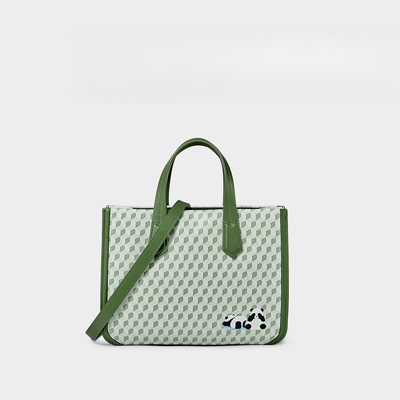 

Женская сумка, Сумка-талисман, Сумка-тоут, Сумка через плечо на одном плече, Сумка-тоут с монограммой панды