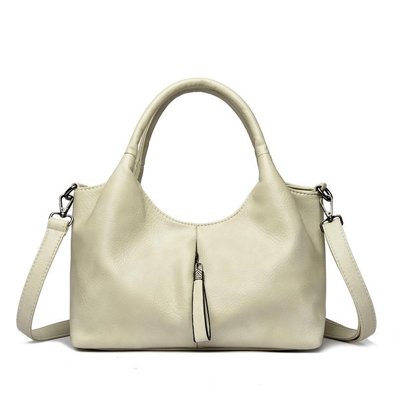 

Модная женская сумочка, сумка на одно плечо, сумка через плечо, вместительная сумка-корзина для поездок и мягкая сумка бежевый