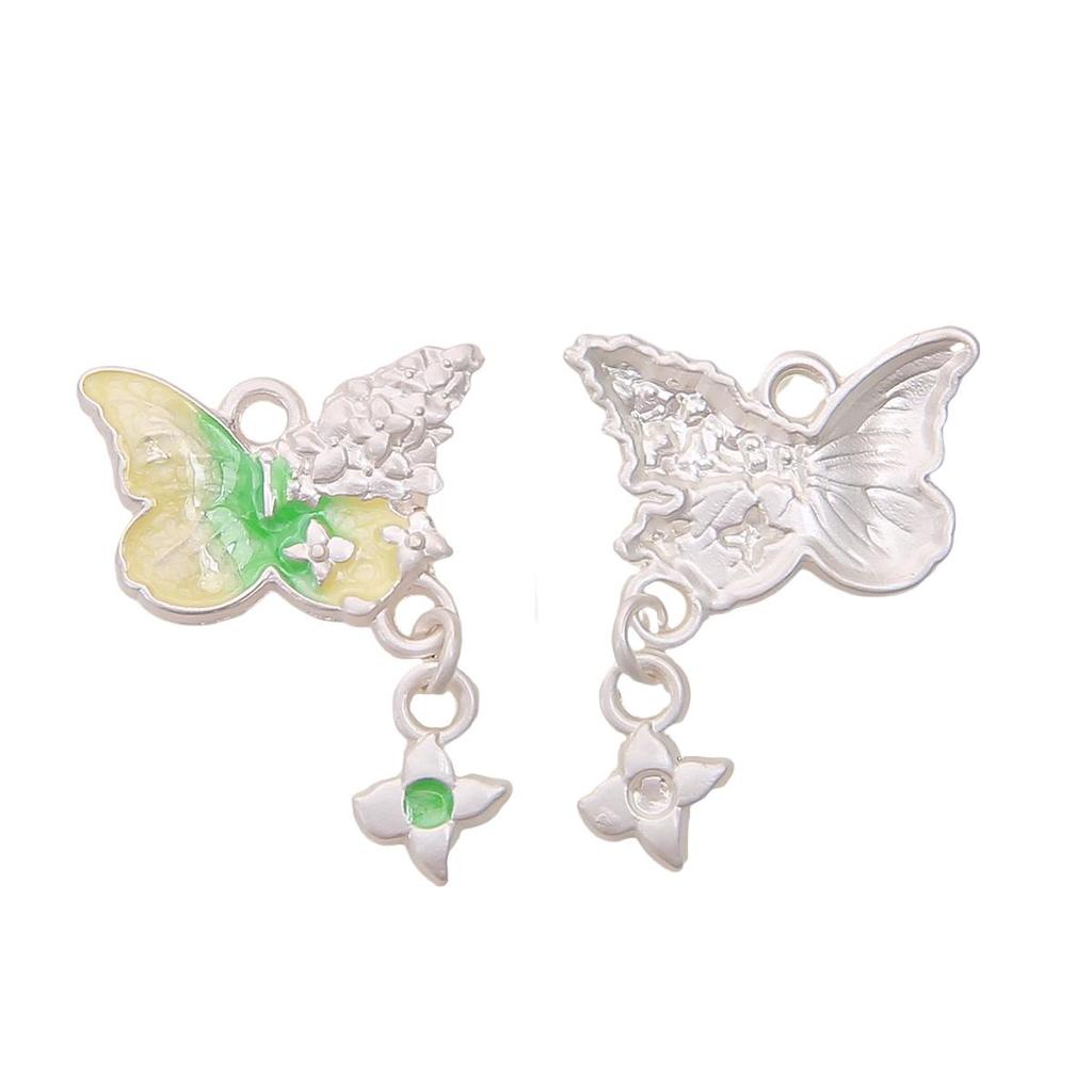 1pc/bag Alloy Matte Dripping Oil Pendant DIY Bracelet Necklace Earrings Jewelry Accessories