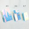 A5/A6/A7 Transparent Notebook Cover Plastic Clip File Folder Notebook Loose Leaf Ring Binder Planner School Office Supplies