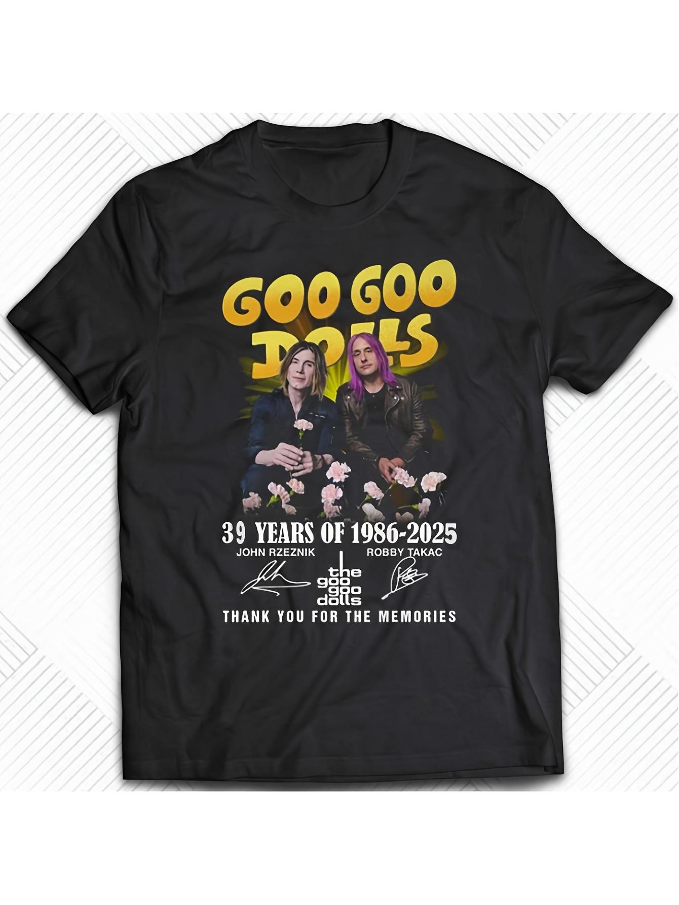 

Футболка в честь 39-го юбилейного концерта Goo Goo Dolls 1986-2025 Спасибо за воспоминания | Повседневная с принтом Мужская Choi... S разноцветный