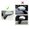 For Fiat Punto 500 2009 2010 2011-2018 ABS Car Rearview Side Mirror Cover Wing Cap Exterior Door Trim Adhesive Sticker Parts