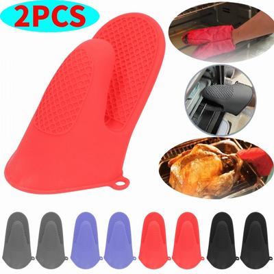 Silikonowe rękawice kuchenne, 2 szt. Silikonowe rękawice kuchenne Uchwyty na garnki - Odporne na ciepło, antypoślizgowe, wodoodporne Mini rękawice kuchenne Pinch Grips Mitt Cooking Pinch