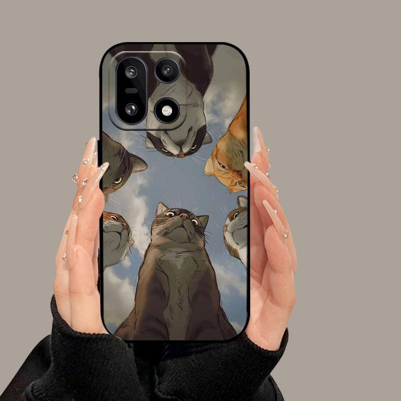 For OnePlus 15 5G Case Cute Cartoon Painted Soft Silicone Back Cover For OnePlus15 One Plus 15 TPU Bumper Full Protection Fundas