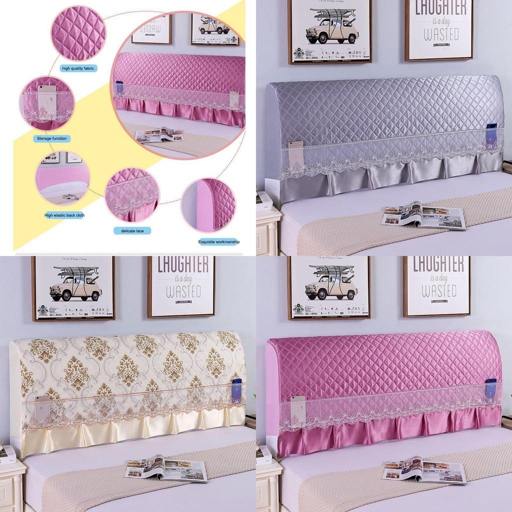 Soft And Elastic Half-pack Bedside Cover With Quilted Design Fits Most Headboards