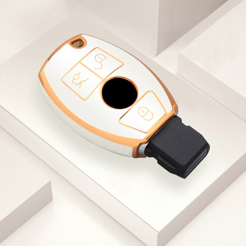 For Mercedes Benz A B C E Class Gls Gla Glk Glc Cls Cla Amg W204 W205 W212 W463 W176 Soft Tpu Car Key Case Protector Accessories