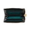 Lanvin en Bleu Women's Rim Large Zipper Long Wallet in Dark Green