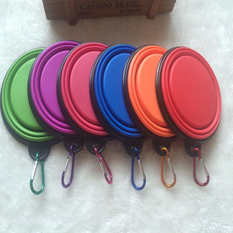 Foldable Silicone Dog Bowl - Portable Pet Feeding Utensil