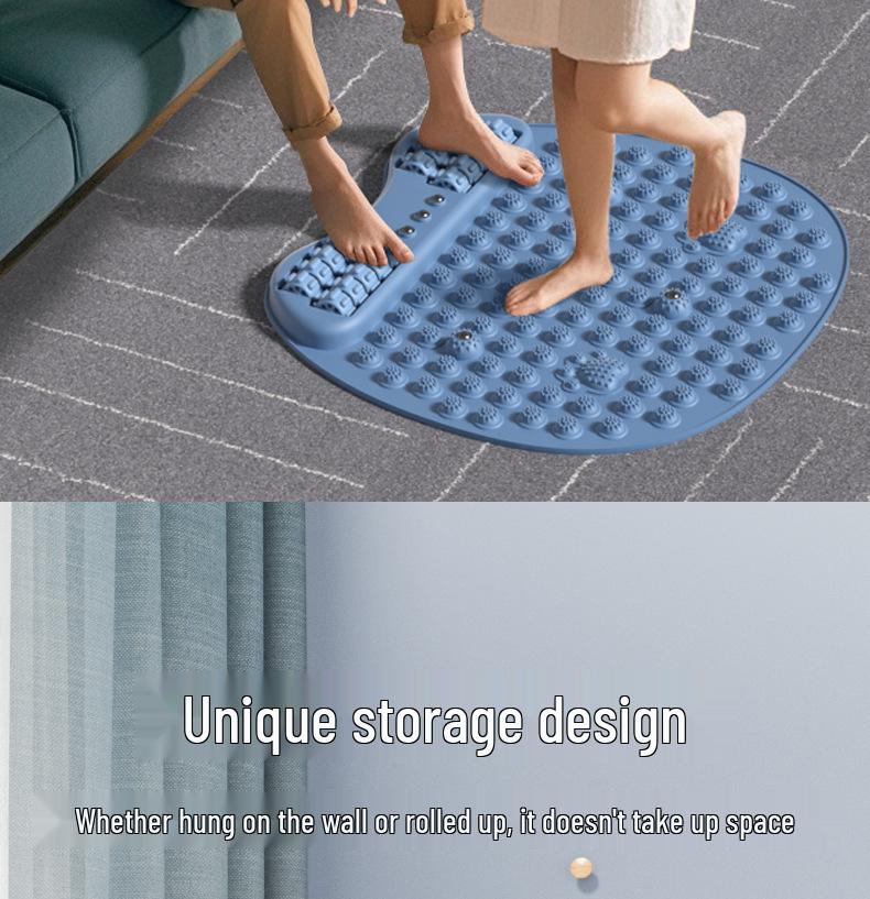 Multifunctional Acupressure Foot Massage Mat: Jogging Sole Soreness Relief, Painful Tendon Therapy, No Assembly Needed