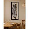 Wrought Iron Leaf Wall Art Metal Decor Nature Inspired Home Accent Living Room Bedroom Modern Artwork Decorative Panel Indoor Hanging