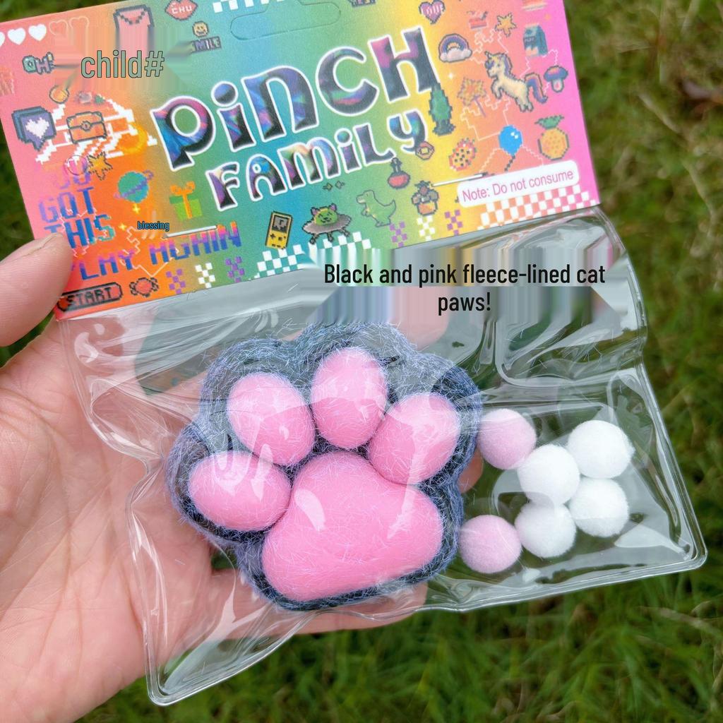 Viral Giant Plush Cat Paw Squishy Toy – Stress-Relief with a Soft, Pinchable Texture