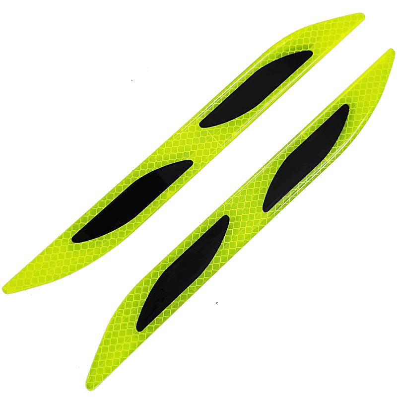 "Car Reflective Decorative Stickers: Carbon Fiber Door Bowls, Mirrors, Wheel Eyebrows & Bumper Anti-Collision Strips"