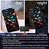 For Samsung Galaxy A35 5G Case Call Flash Series Pattern Printing Tempered Glass+TPU Combo Phone Case