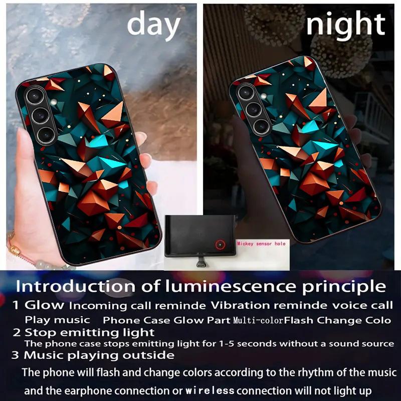For Samsung Galaxy S24 FE Case Call Flash Series Pattern Printing Tempered Glass+TPU Combo Phone Case