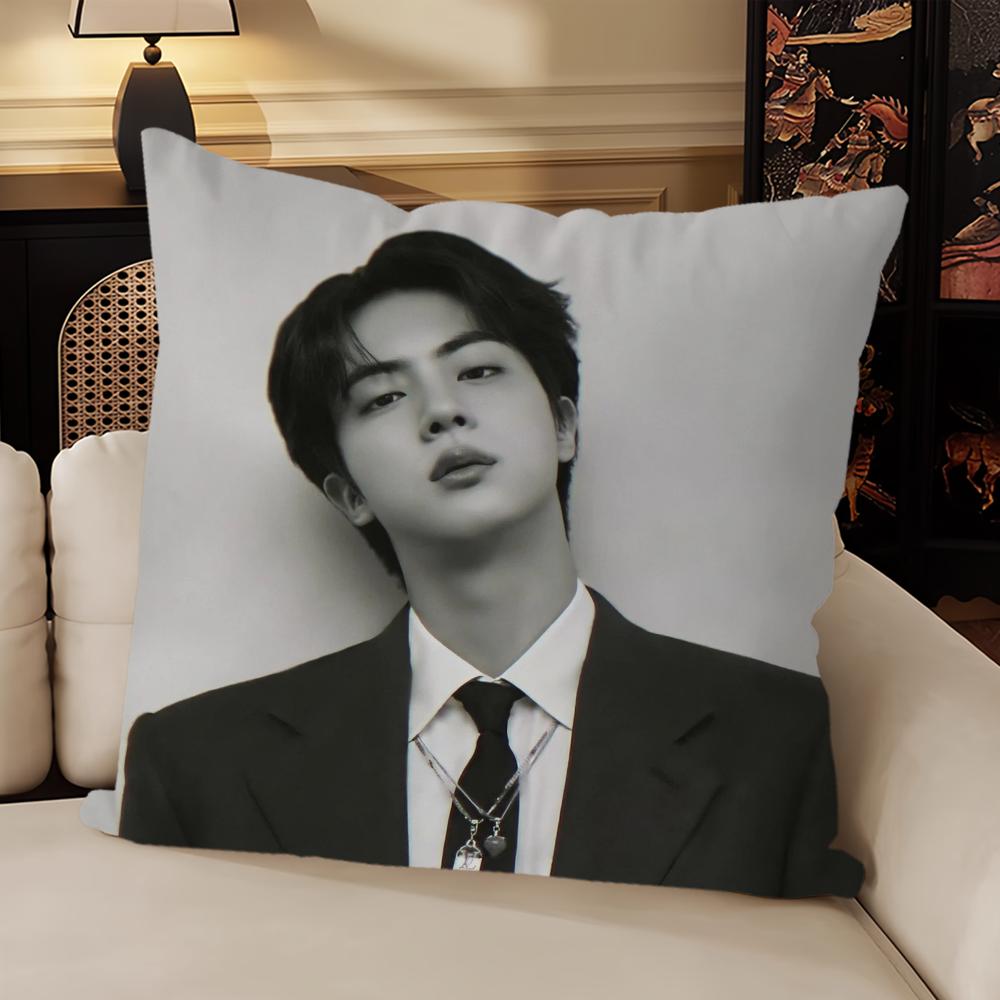 

Горячая K-pop Подушка Чехол Диван Гостиная Изголовье Спальня Спинка Подушка Квадратная Подушка J-jin-Music Крутое Время для Сна 16x16Inch