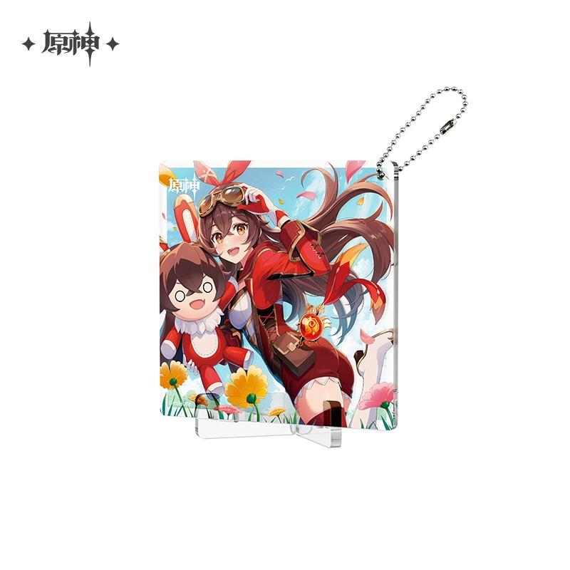 

Sunsyea Genshin Impact Official Merch miHoYo Original Birthday Series Coaster Keychain Stand Kazuha Eula Ayaka Albedo In Stock янтарь