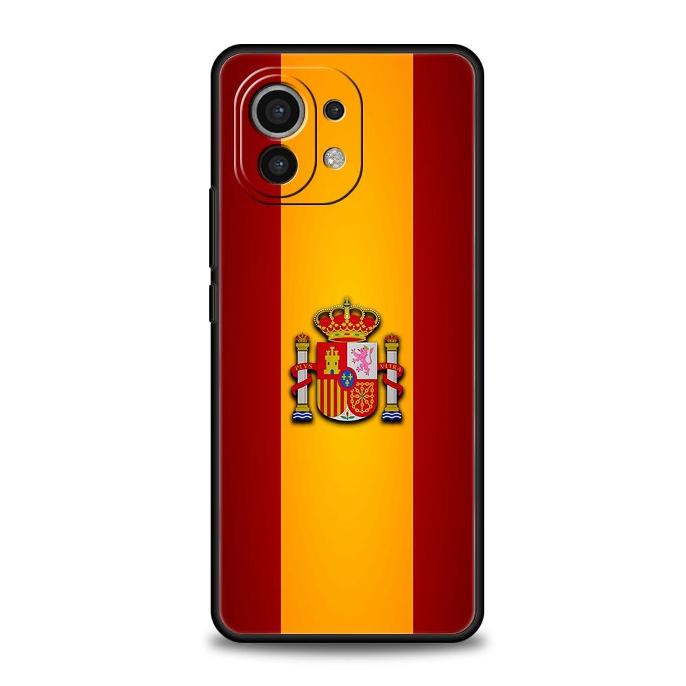 Spain Flag Phone Case For Xiaomi 14 13T 12T Pro 12 13 11 Ultra Mi Note 10 Lite 10T 5G 11X Pro 11T 11i 9T Soft Silicone Cover