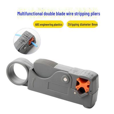 Multifunctional Rotary Coaxial & Network Cable Stripper Electrician Tool