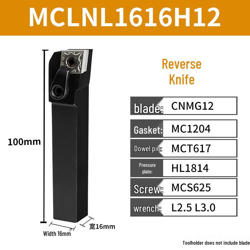 CNC Tool Holder: Peach-Shaped Face Turning Tool MWLNR/MTJNR20