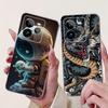 For Realme GT 7 Pro GT7 Pro RMX5010 RMX5011 Back Cover Cool Cartoon Dragon Astronaut Animals Phone Case Soft Silicone Clear Etui
