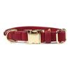 Genuine Leather Dog Collar Quick Release Buckle Small Medium Large Dogs Outdoor Use