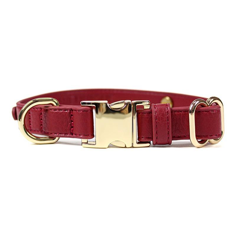 Genuine Leather Dog Collar Quick Release Buckle Small Medium Large Dogs Outdoor Use