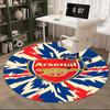Arsenal Football Club Crest,Soccer Badge Chair Mat Round Rug-Office Carpet, Machine Washable, Non-slip, Suitable for Living Rooms, Bedrooms,