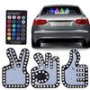Gesture Light Funny Car Finger Light With Remote Control Atmosphere Light Hand Lamp Sticker Glow Panel Car Light Universal