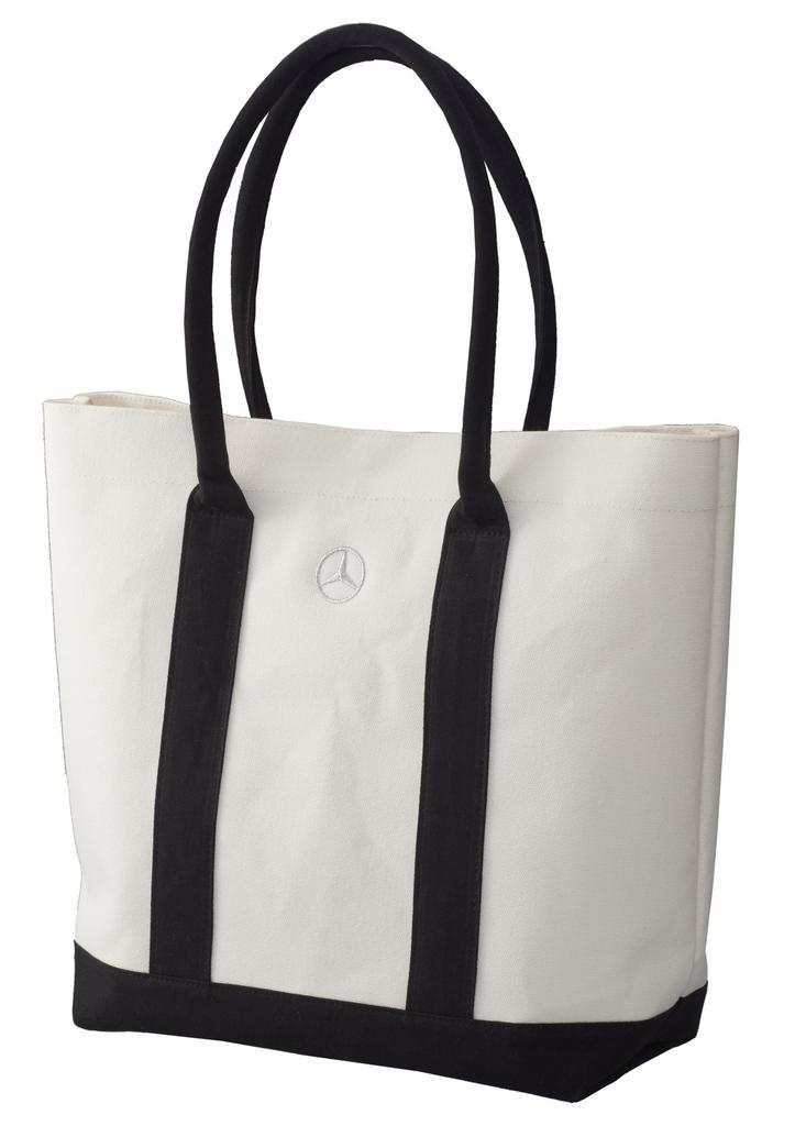 Genuine Canvas Tote [Mercedes-Benz Collection] Bag, White/Black