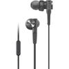 Fones de Ouvido Intra-auriculares MDRXB55AP com Fio e Graves Extras com Microfone para Chamadas Telefônicas, Preto, Ajuste Confortável, Som de Alta Qualidade