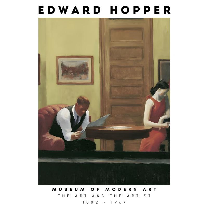 Edward Hopper Museum Exhibition Abstract Posters and Prints Canvas Painting Wall Art Picture for Living Room Home Decor Cuadros
