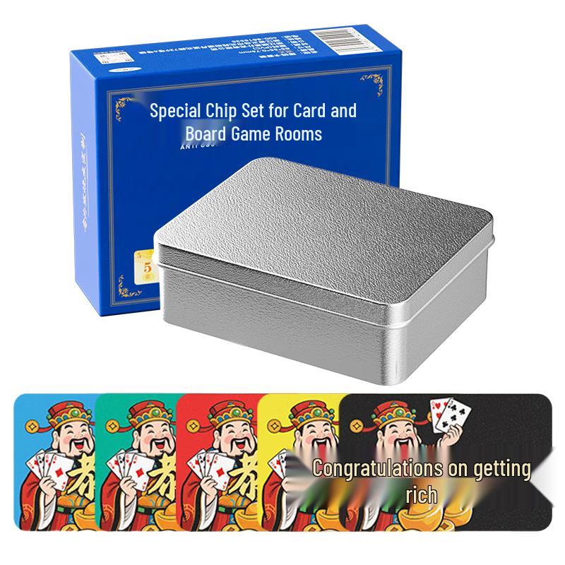 Пластиковые фишки для маджонга, игровые жетоны и карты вознаграждений Guansheng