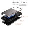 For Samsung Galaxy S24 Case Card Holder Flip Open Design PC+TPU Phone Cover